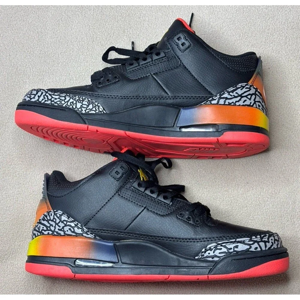 Jordan Air Jordan 3 Retro SP J Balvin Rio Black Solar Flare Size 10